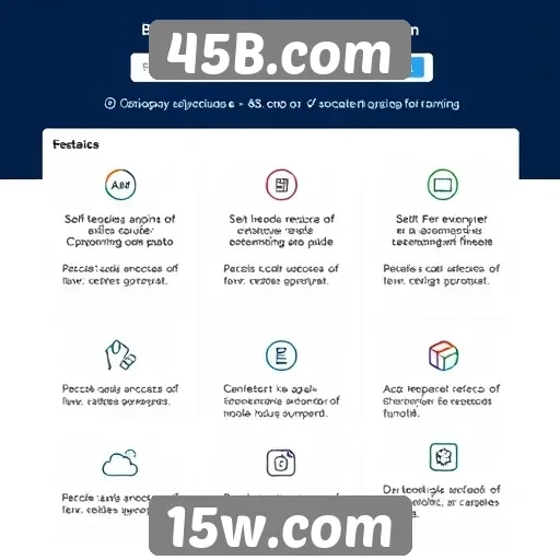 Análise das funcionalidades do site 45B.com